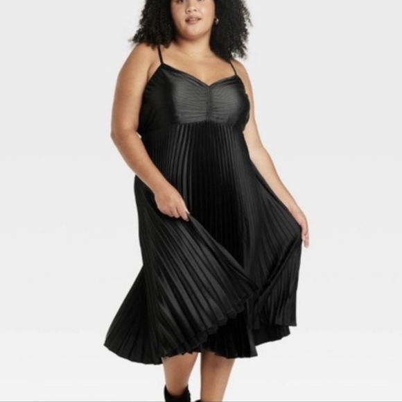 Ava & Viv Dresses & Skirts - Nwt. Ava & Viv Black Pleated Dress